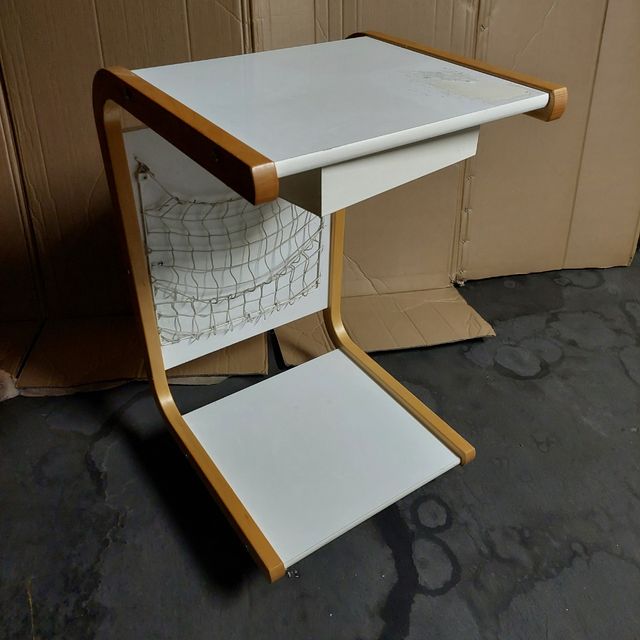Mesa auxiliar escritorio madera blanca