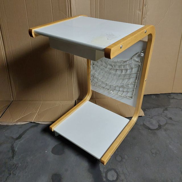 Mesa auxiliar escritorio madera blanca