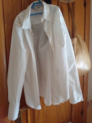 Camisa blanca mujer manga larga