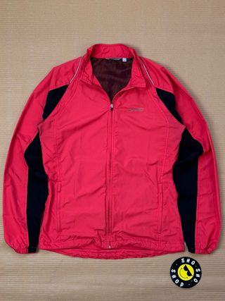 Cortavientos Asics Rosa y Negro Talla S Mujer
