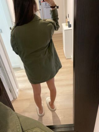 Chaqueta militar Zara verde