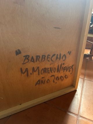 Cuadro Barbecho Piedra Texturizada 74x120