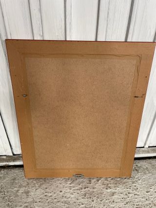 Cuadro antiguo con marco en pan de oro