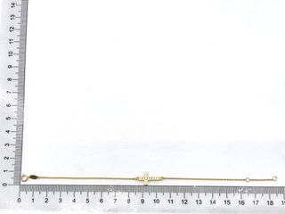 pulsera oro 18k con piedra con circonita