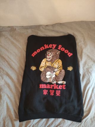 Sudadera Pull&Bear Negra Talla L