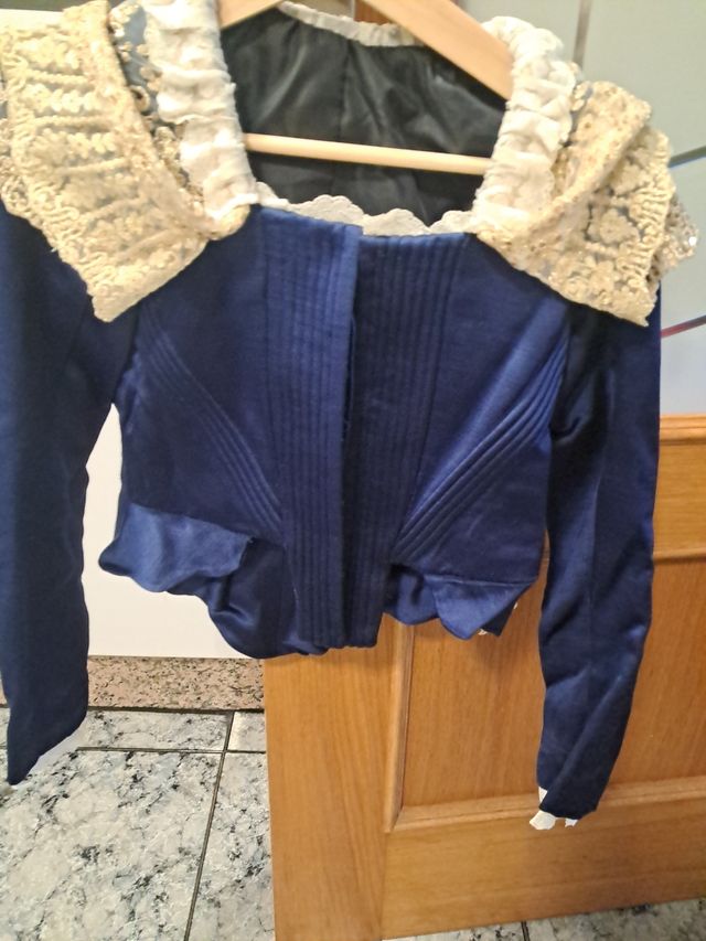 Corpiño Fallera Azul Marino