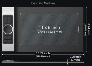 XP-PEN Deco Pro M Tableta Gráfica Dibujo Digital
