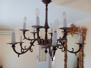 Bronce Lámpara de techo vintage bronce