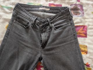 Levi's jeans slim gris 712
