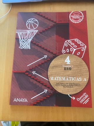 Matematicas 4o ESO A 2o trimestre ANAYA