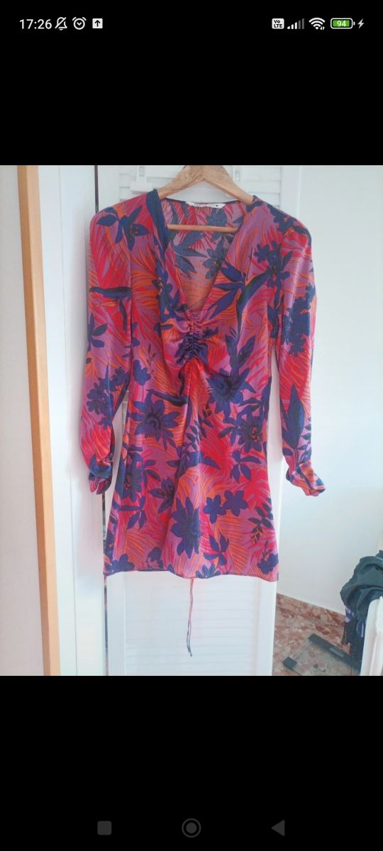 Vestido Zara Otoño Estampado Floral