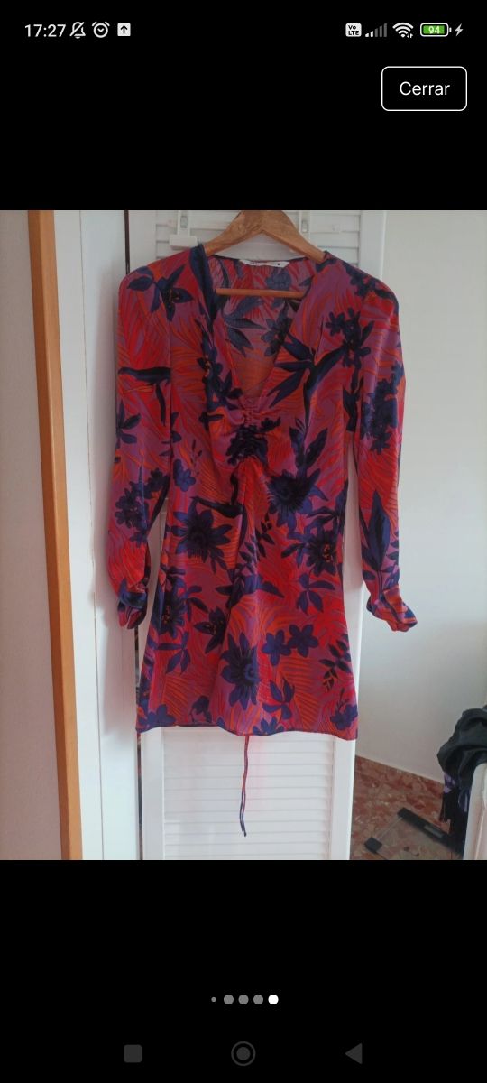 Vestido Zara Otoño Estampado Floral