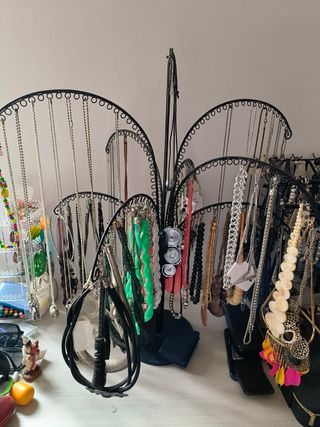 Albero porta gioielli nero