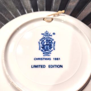 Piatto Natale Porcellana Bareuther 1981