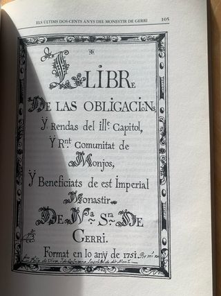 Els últims dos-cents anys del monestir de Gerri (1