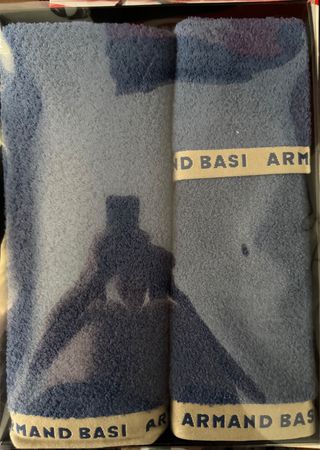 Juego de toallas Armand Basi azul y gris