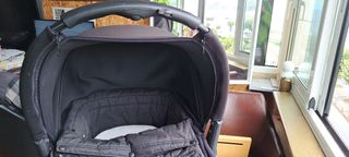 Capazo y silla infantil negra Concorde.