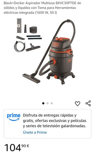 Aspirador Black+Decker Multiuso BXVC30PTDE