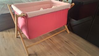 Moisés bebé rosa y regalo cuna de viaje 
