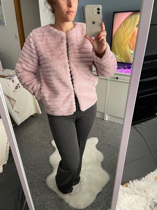 Chaqueta pelo rosa NUEVA