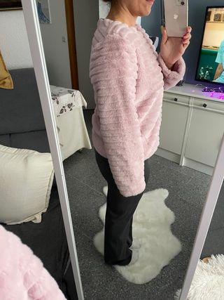 Chaqueta pelo rosa NUEVA