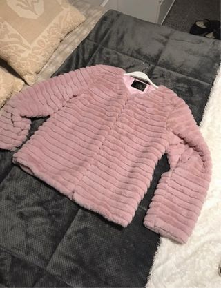 Chaqueta pelo rosa NUEVA