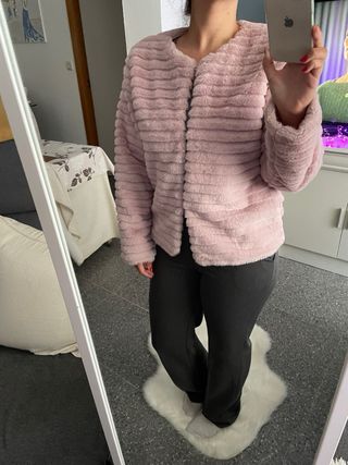 Chaqueta pelo rosa NUEVA