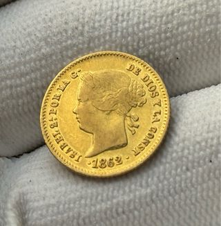 2 Pesos Filipinas Isabel II 1862 Oro
