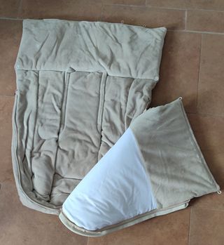 Saco para cochecito color beige