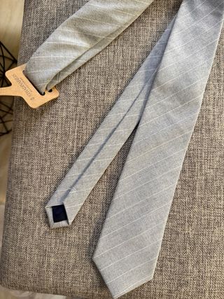 Corbata de mujer - Stradivarius Gris Rayas