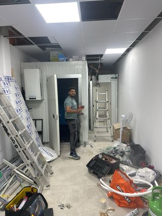 Cámara frigorífica negativa y positiva