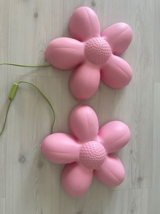2 Lámparas Flor Ikea Rojas 10€