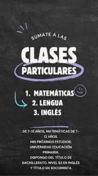 Clases de Inglés y/o Matemáticas