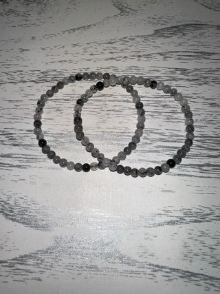 Pulsera Cuarzo Turmalinado 4mm
