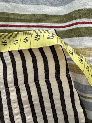 Pantalón rayas T.50 beige y negro