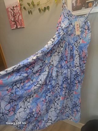 Vestido midi GXG estampado