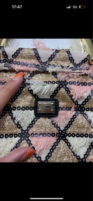 Bolso Martina K beige y rosa