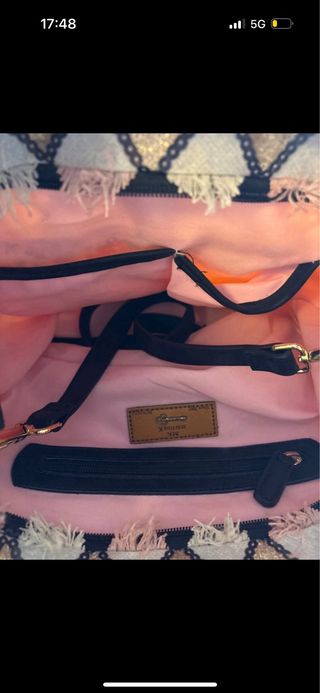 Bolso Martina K beige y rosa