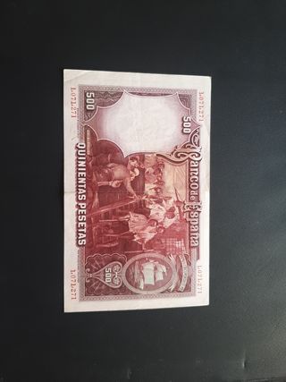 BILLETE ESPAÑOL DE 500 PESETAS DE 1931