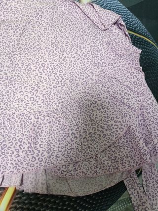 Falda estampada morada, regalo otra falda