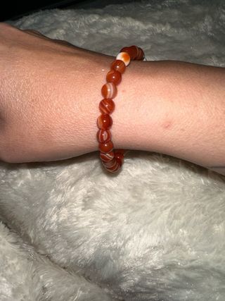 Pulsera de cornalina 6mm