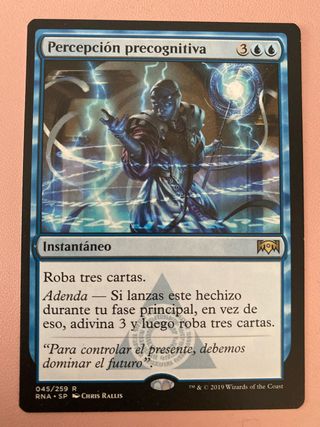 Percepción precognitiva MTG Carta Magic