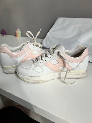 Sneakers Hogan donna bianche e rosa