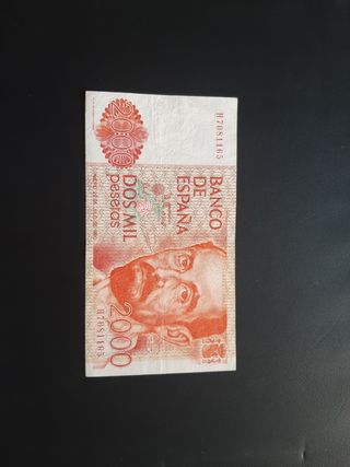 BILLETE DE 2000 PESETAS DE 1980