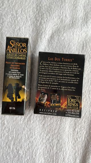 2 Mazos El Señor de los Anillos: Las Dos Torres