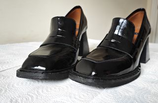 Zapatos Ángel Alarcón Talla 38 Negros Charol