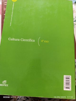 Cultura científica 4º ESO