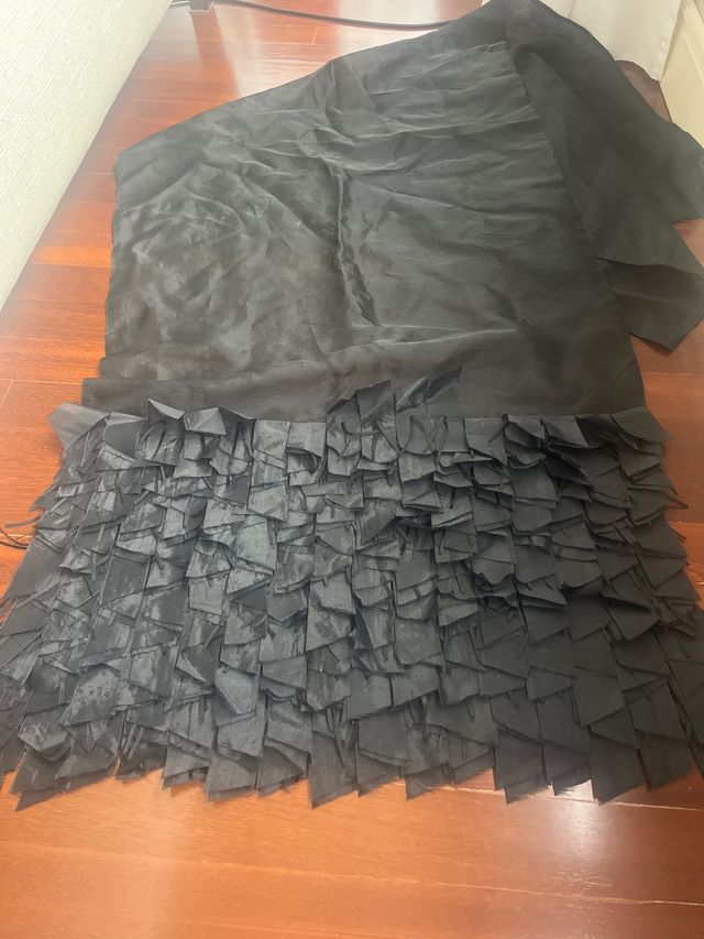 Pañuelo de seda negro