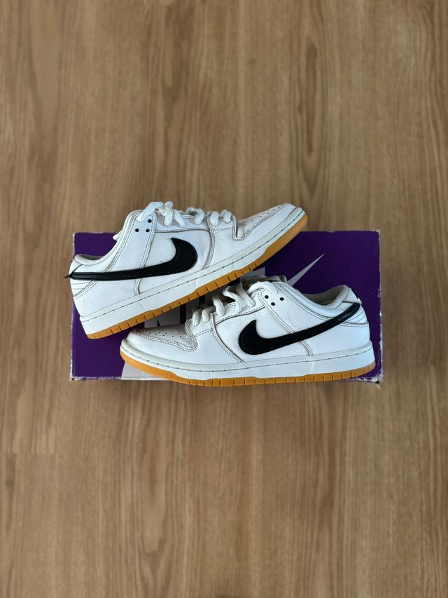 Nike SB Dunk Low Pro White Gum 40.5