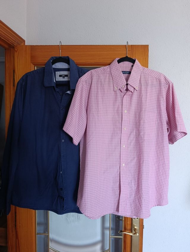 Lote 2 Camisas Hombre Manga Corta y larga
